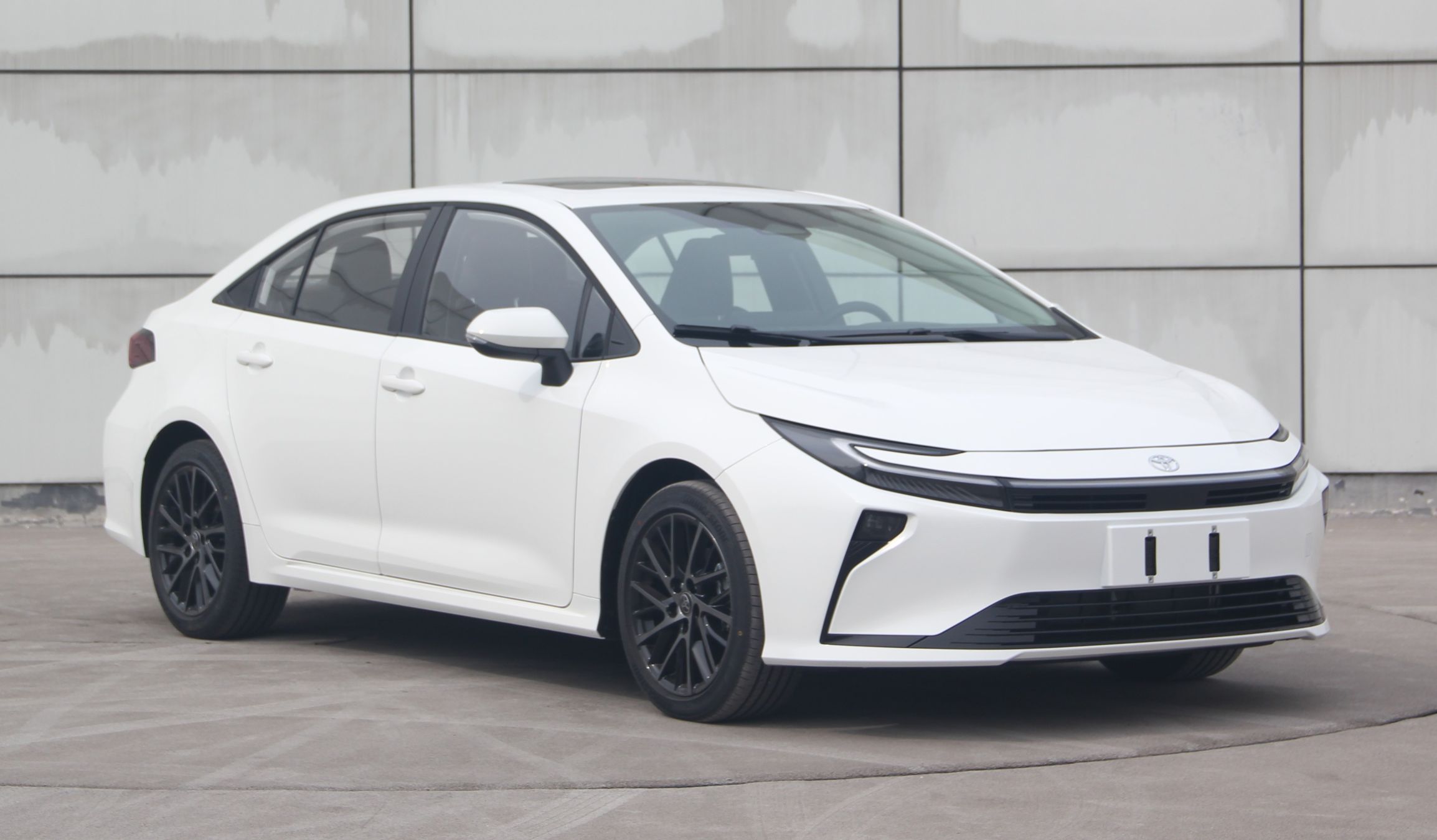 The exterior of the new Corolla
