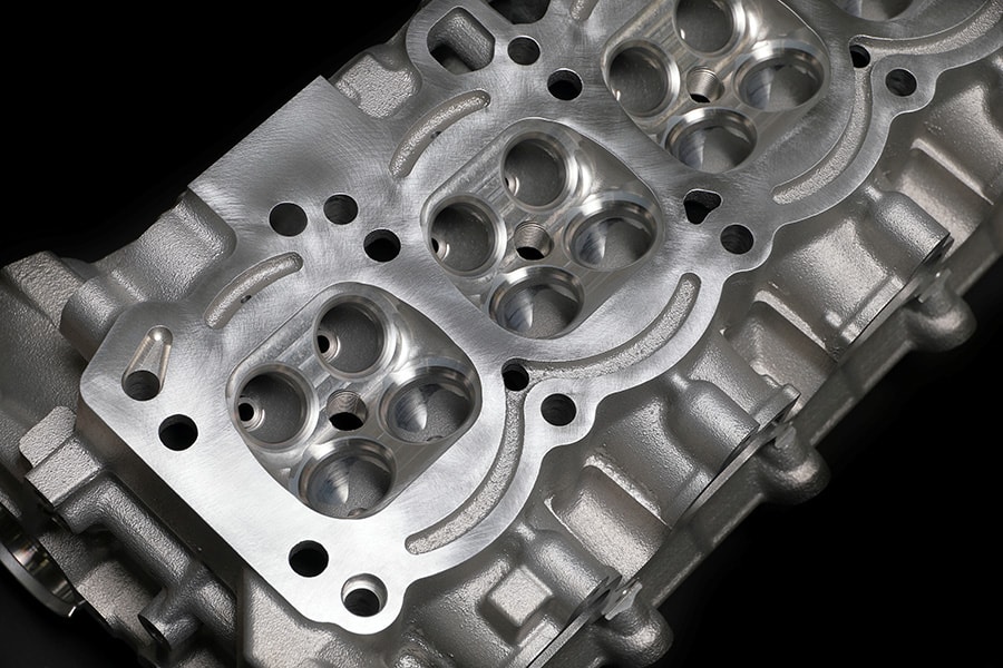 AE86 Engine Cylinder Head Close-up