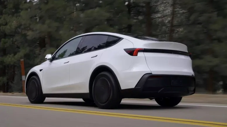 Tesla Model Y Standard end view