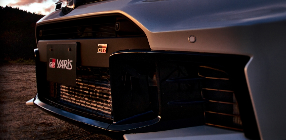 GR Yaris gen 2 radiator close-up.