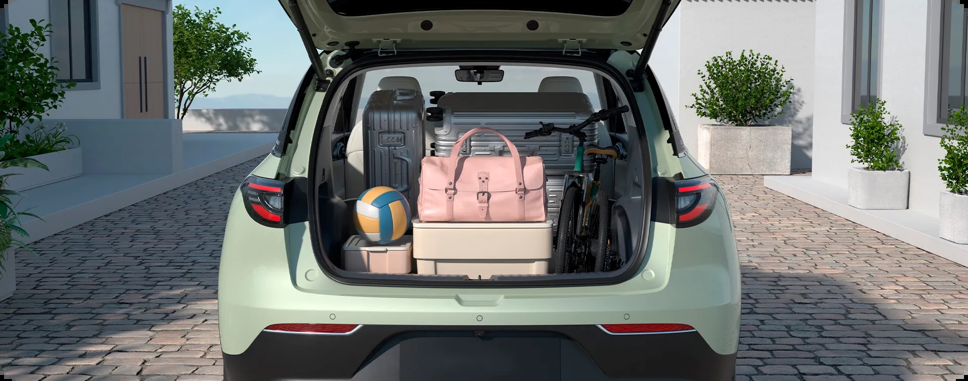 พื้นที่เก็บสัมภาระของGeely EX2