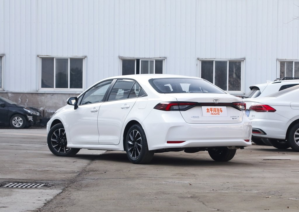 2026 Toyota Corolla rear view in parking lot