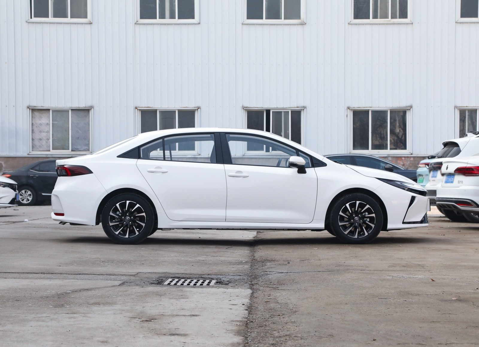 2026 toyota corolla side profile in parking lot