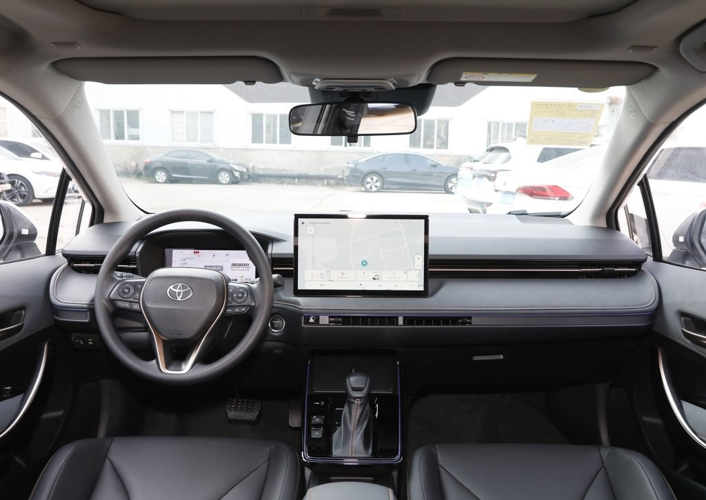 2026 Toyota Corolla interior cockpit with infotainment display detail