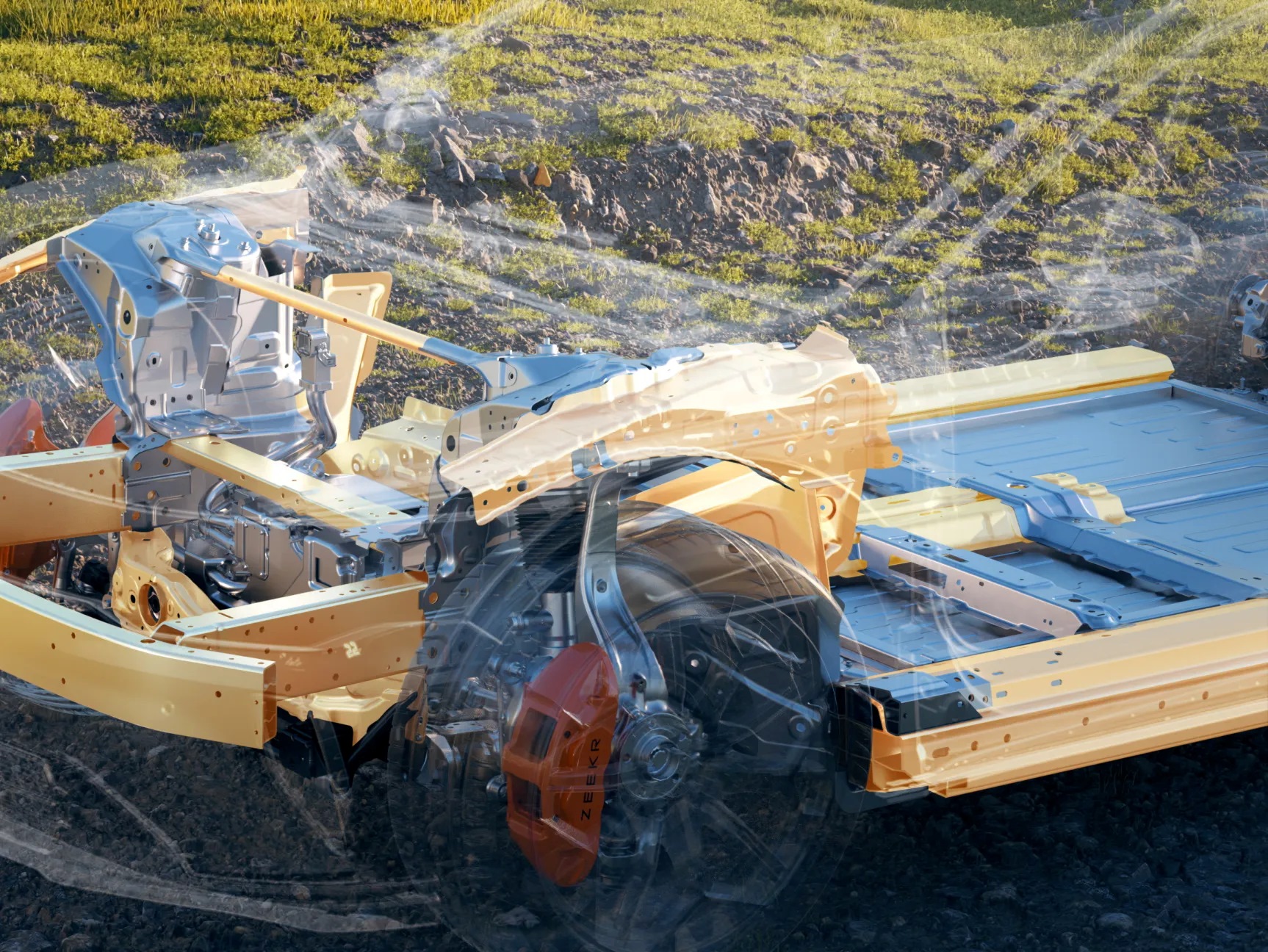 รายละเอียดโครงสร้างตัวถังของ Zeekr 7GT