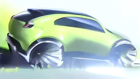 mazda cx-20 concept car exterior design sketch