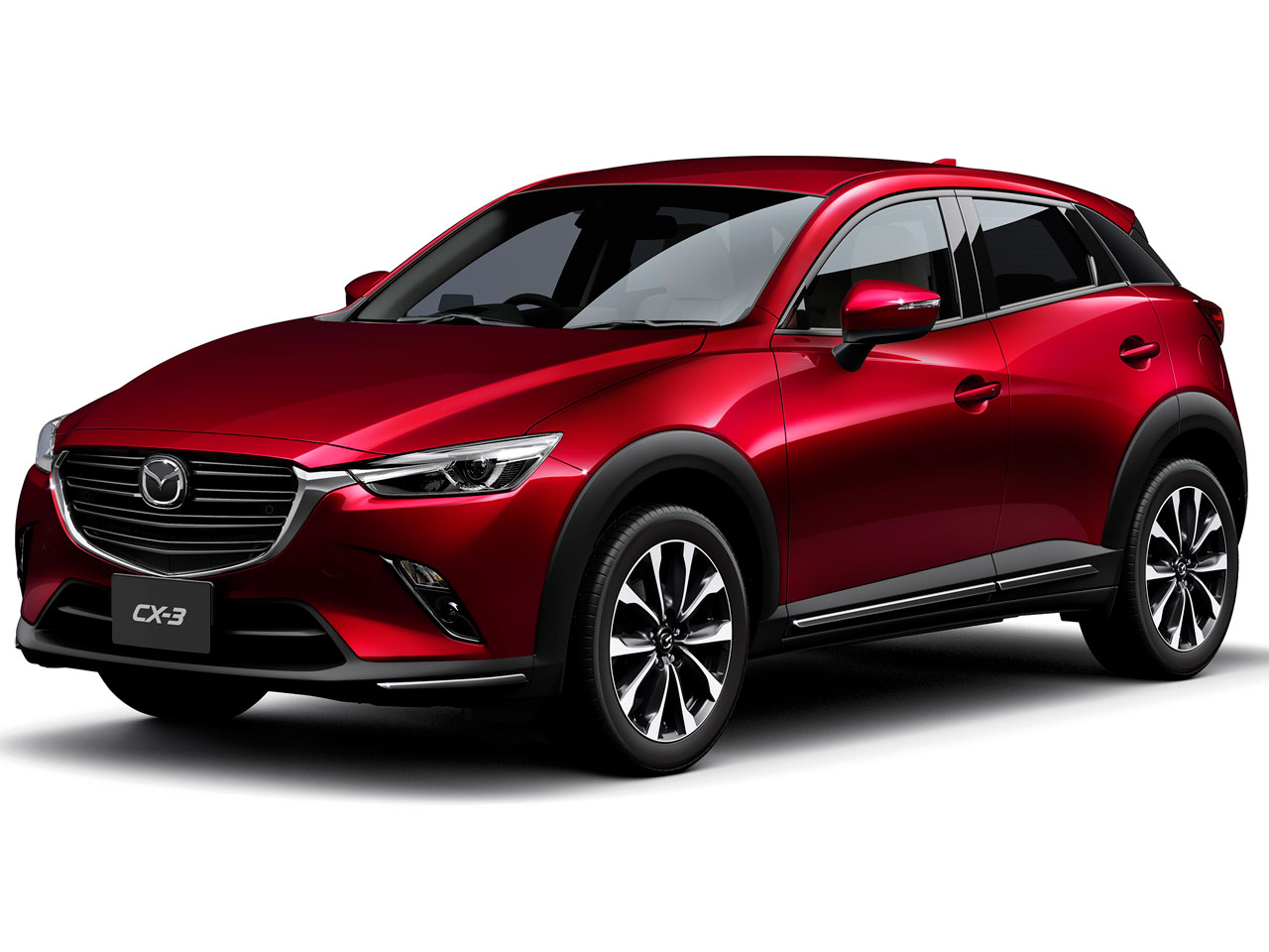 มุมมองด้านหน้าของ Mazda CX-3 สีแดงในงานเปิดตัวที่กัวลาลัมเปอร์