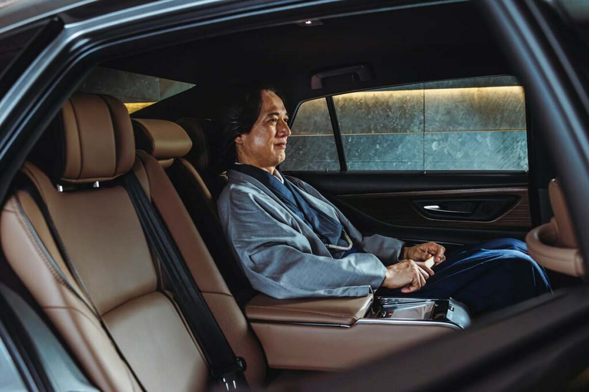 Toyota Crown Sedan exterior in launch event