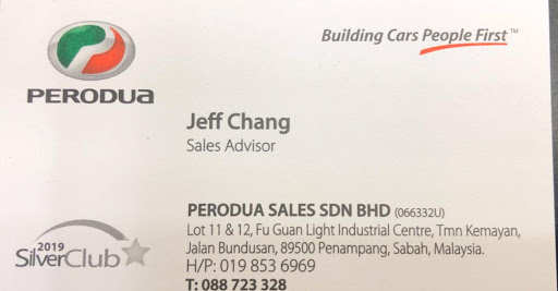 Perodua Bundusan Penampang Jeff Chang