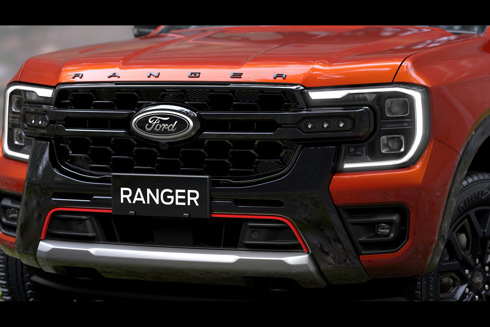 ลักษณะภายนอกของรถ Ford Ranger