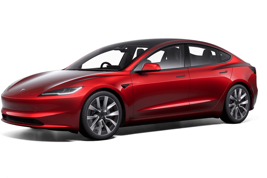 ลักษณะภายนอกของรถ Tesla Model 3