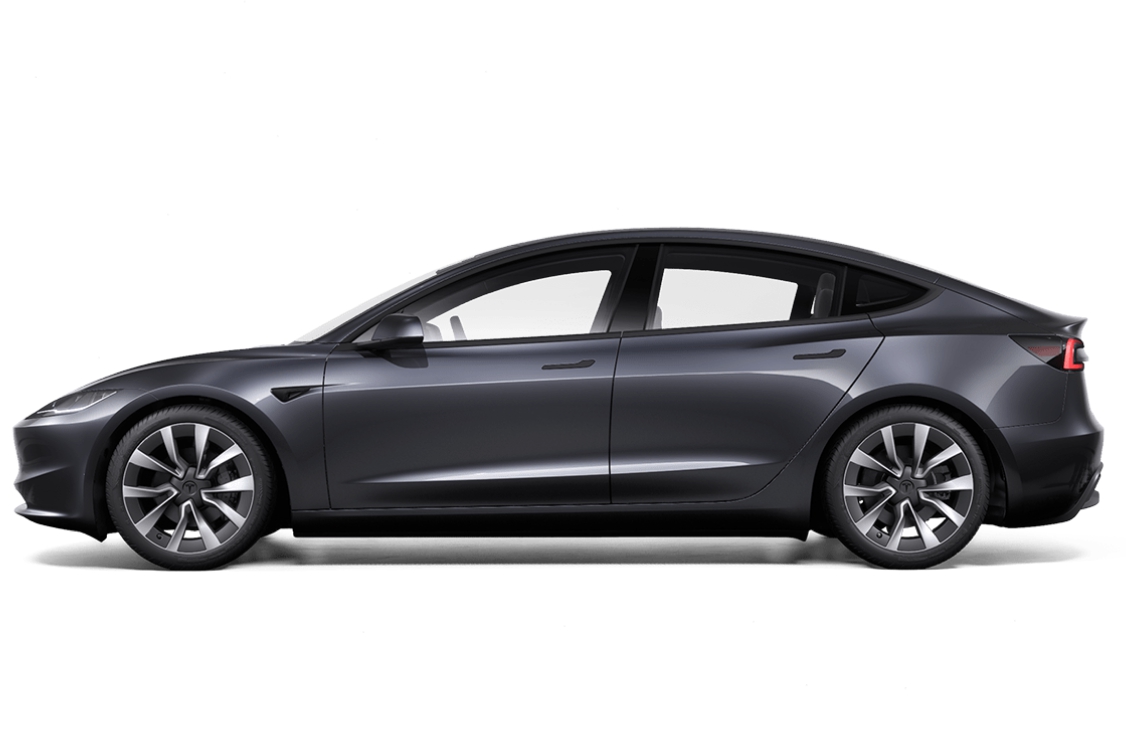 ลักษณะภายนอกของรถ Tesla Model 3